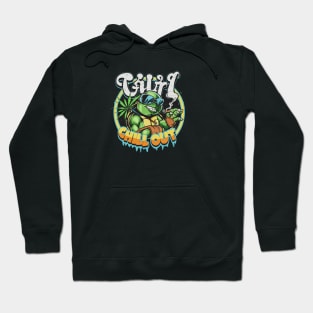 Turtle Tracks: Fashionable Hip-Hop Beats Hoodie